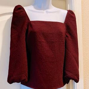 EXPRESS Merlot Color Top. Size XS